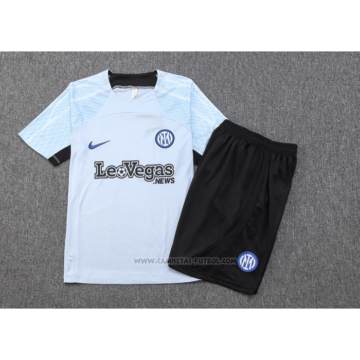 Chandal del Inter Milan Manga Corta 2023-2024 Azul - Pantalon Corto